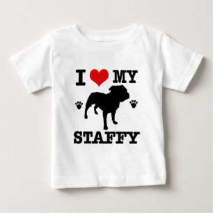 Love my staffy baby T-Shirt