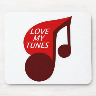 LOVE MY TUNES MOUSE PAD