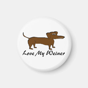 Love My Weiner Dog Gifts and Apparel Magnet