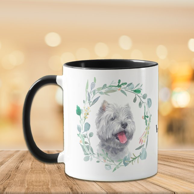 Love My Westie Wreath Coffee Mug (Creator Uploaded)
