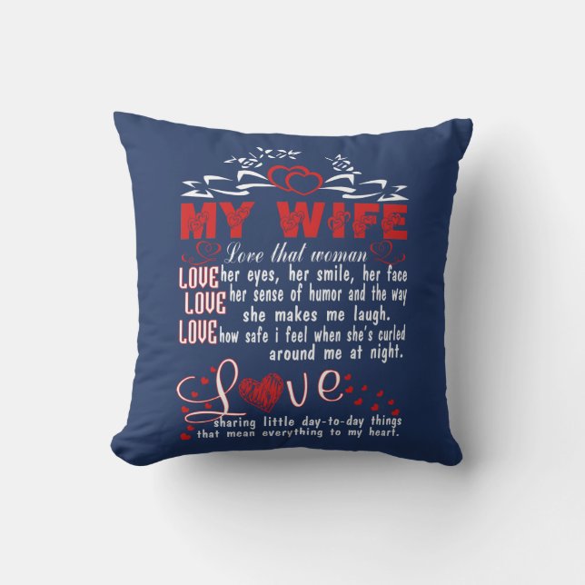 Love my wife cushion (Front)