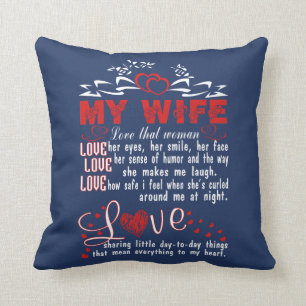 Love my wife cushion