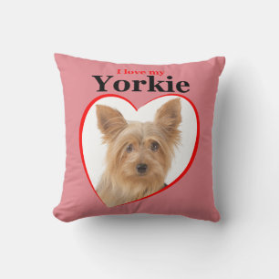 Love My Yorkie Pillow