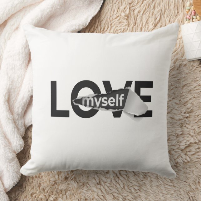 Love Myself Throw Pillow (Blanket)