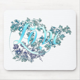 Love n Flowers Mouse Pad