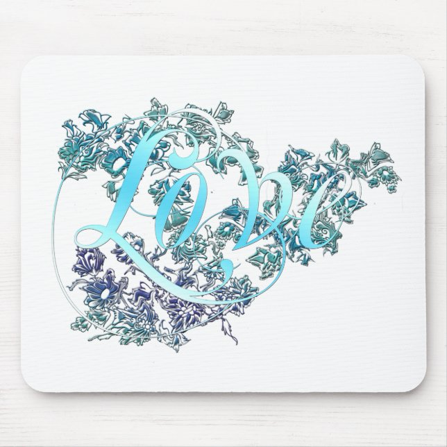 Love n Flowers Mouse Pad (Front)