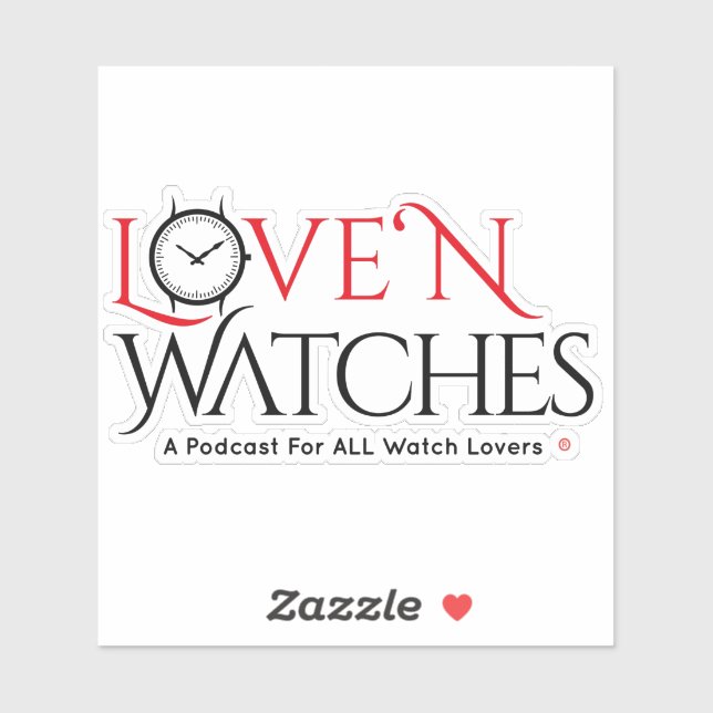 Love ‘N Watches VInyl 4” x 4” Vinyl Sticker (Sheet)