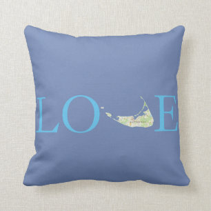 Love Nantucket Throw Pillow