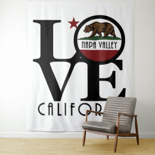 LOVE Napa Valley California Tapestry