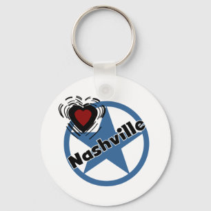 Love Nashville Key Ring