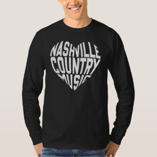 Love Nashville Tennessee Country Music Guitar Play T-Shirt