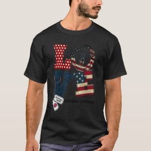 Love National Guard Mom Graduation Proud National  T-Shirt