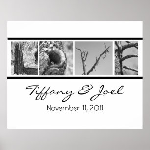 Love:Nature Wedding Poster with names and date