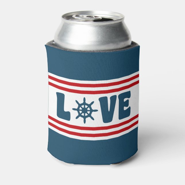 Love nautical design can cooler (Can Back)