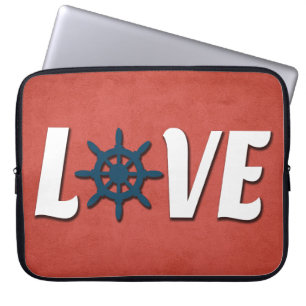 Love nautical design laptop sleeve