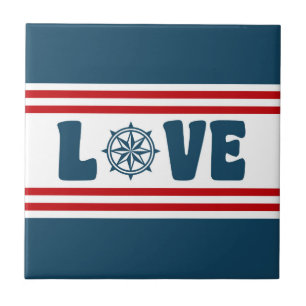 Love nautical design tile