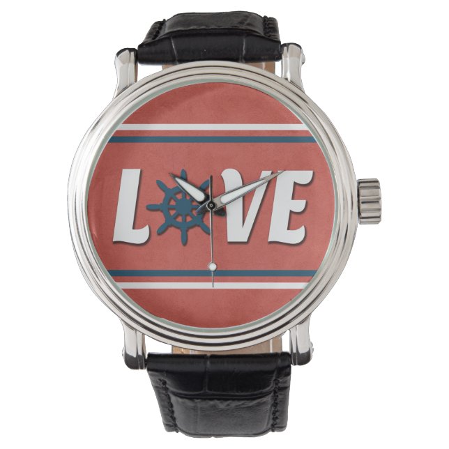 Love nautical design watch (Front)