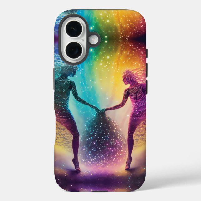 Love Nebula Dreams Abstract Cosmic Rainbow Lovers  Case-Mate iPhone Case (Back)