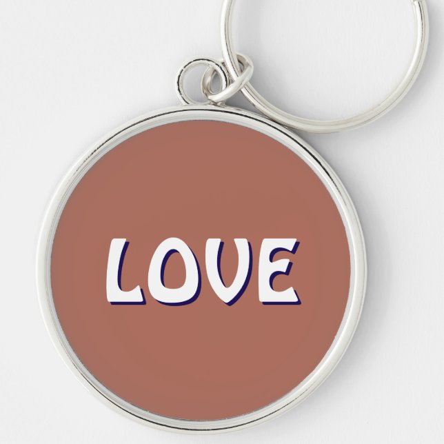 LOVE NECKLACE FOR GIFT WOMEN , GIRLFRIEND MOM KEY RING (Front)