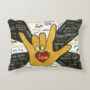 Love Needs No Translation Decorative Cushion
