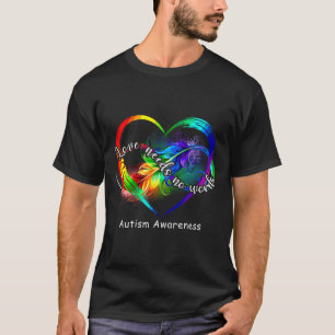Love Needs No Words Autism Speaks Rainbow Infinity T-Shirt