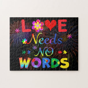 Love Needs No Words Jigsaw Puzzle