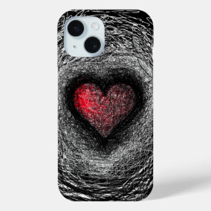 Love Nest Heart Scratch iPhone Case