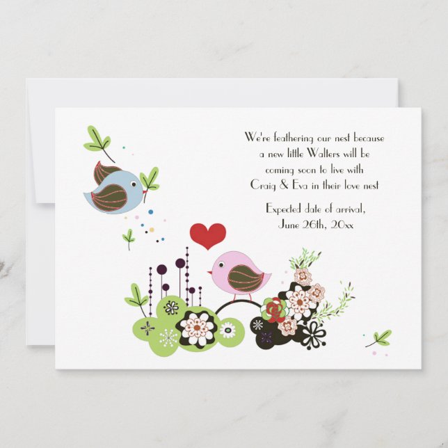 Love Nest Pregnancy Announcement (Front)