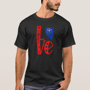 Love Nevada In Block Letters T-Shirt
