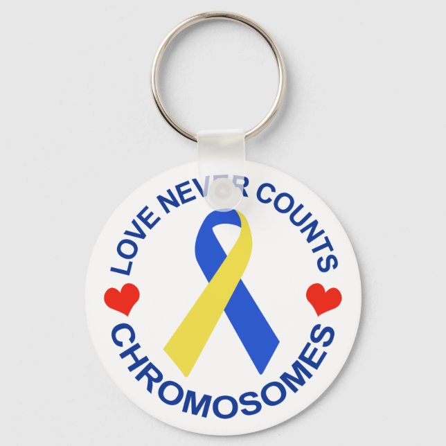 Love Never Counts Key Ring (Front)