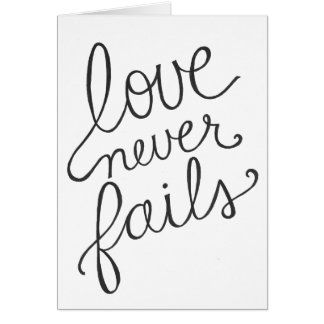 love never fails