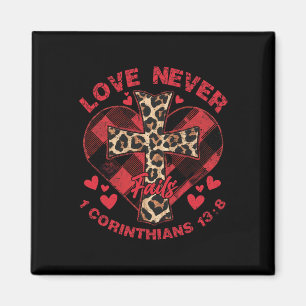 Love Never Fails 1 Corinthians 138 Bible Verse Chr Magnet