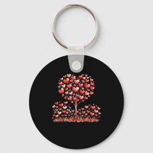 Love never fails 1 corinthians 13_8 heart tree key ring