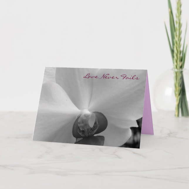 Love Never Fails Card (Front)