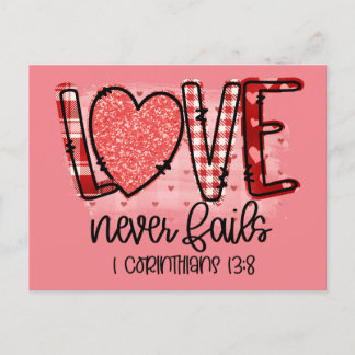 Love Never Fails, Corinthians Postcard