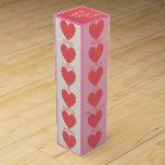 LOVE Never Fails, Customisable Pink Wine Box<br><div class="desc">LOVE Never Fails features a beautiful design employing red script and heart motifs that will for sure deliver a hearty message to your special ones! The script is excerpted from the Holy Bible, Corinthians 13:4-8: " Love is patient, love is kind." " It always protects, always trusts, always hopes, always...</div>