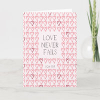 "Love Never Fails" Heart