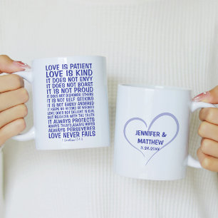Love Never Fails Personalised Coffee Mug