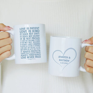 Love Never Fails Personalised Coffee Mug