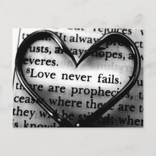 Love Never Fails Postcard