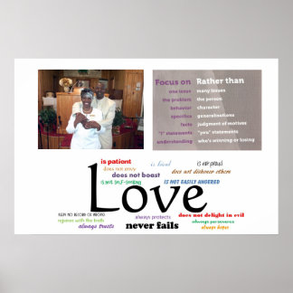 Love Never Fails Poster (32 X 24)