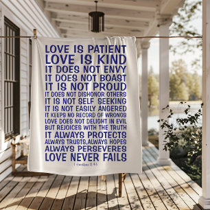 Love Never Fails Sherpa Blanket