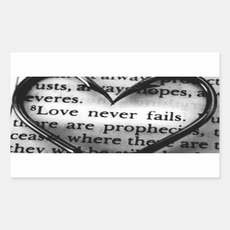 Love Never Fails Sticker
