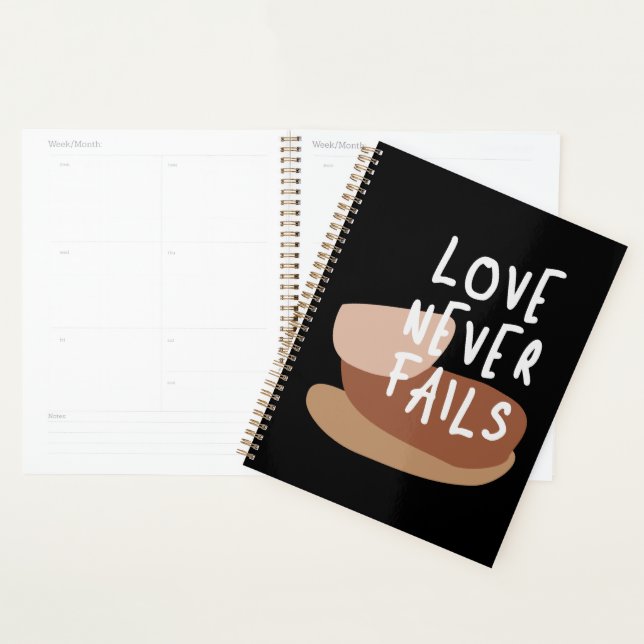 Love Never Fails - Timeless Christian Quote Planner (Display)