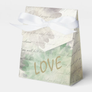 Love Never Fails Wedding or Valentine Favour Box