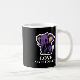 Love Never Forgets Elephant For Girls Alzheimer's  Coffee Mug