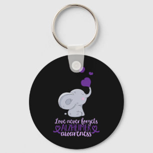 Love Never Forgets Heimerheimer Awareness End Heim Key Ring