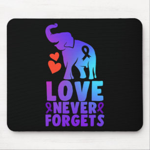 Love Never Forgets Heimerheimer Elephant 1 Mouse Pad