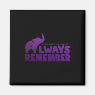 Love Never Forgets Heimerheimer Elephant Magnet