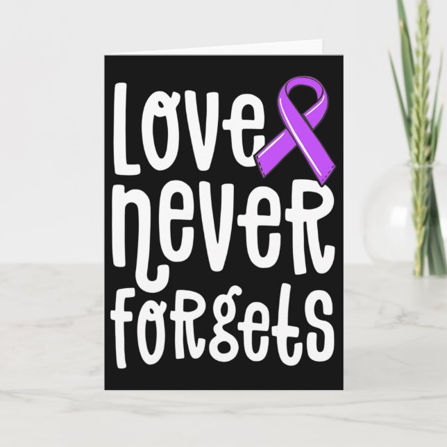 Love Never Forgets Memories Problem Heimerheimer S Card (Front)
